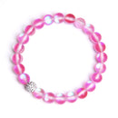 8mm Moonstone Stone Beaded Bracelet For Women Men Chakra Yoga Shining Stone Beaded Charm Bracelet Handmade Wristband Jewelry