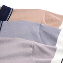 2022 Brand Short Sleeve Polo Tee Shirt Men Casual Summer Striped Men&
