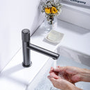 Badezimmer-Mischbatterie für Waschbecken, heiß, kalt, massives Messing, Waschtischarmatur aus Rotguss, Deckmontage, Einlochmontage, Einhandgriff, Waschtisch-Wasserhahn