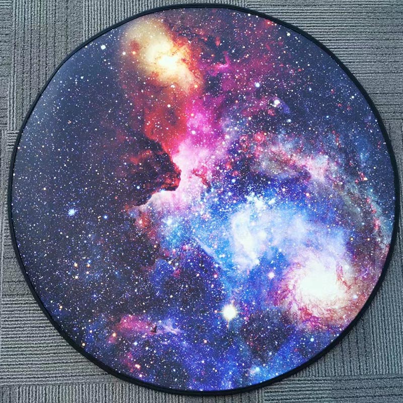 Bubble Kiss Nebula Design Round Carpets For Living Room Kid Room Home Decor Rugs Children Gift Decoration Salon Floor Mat