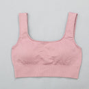 Legging deportivo de cintura alta, ropa deportiva para gimnasio para mujer, traje de Yoga para mujer sin costuras, conjunto de entrenamiento de alta elasticidad, Sujetador deportivo acolchado