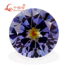 TZ005 Rundform Zirkonia Sonderfarbe einmalig geformter Multi-Tansanit Zirkonia-Stein