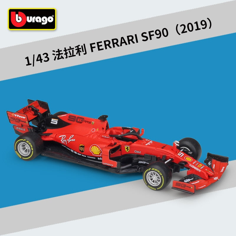 Bburago 1:43 Mercedes-Benz Team Lewis Hamilton W10-44 SF90 RB F1 Rennformelauto Statische Simulation Modellauto aus Druckgusslegierung