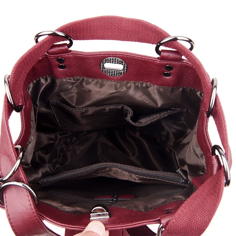 2021 neue Frauen Rucksack Hochwertige Leder Rucksäcke Schultaschen für Mädchen im Teenageralter Marke Luxus Umhängetasche Bagpack Mochila