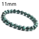 Pulsera de cuentas redondas de cristal Esmeralda verde Natural auténtica, 7mm, 8mm, 9mm, 10mm, piedra preciosa para mujer, pulsera más rara, joyería AAAAA