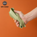 Let's Make 1Set Baby Feeding Anti-slip Pads Two-sided Suction Cup Children Silicone Baby Feeding Bowl Dish Mats Coaster for Kids