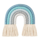 Nodic Style 8 Lines Hand-woven Rainbow Macrame Tapestry Baby Boys Baby Girls KIds Room Decor Wall hanging Decor Toys Home Decor