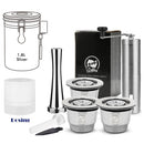 ICafilasCapsule For Nespresso Reutilisable Refillable Capsule Crema Espresso Reusable Refillable Coffee Filter