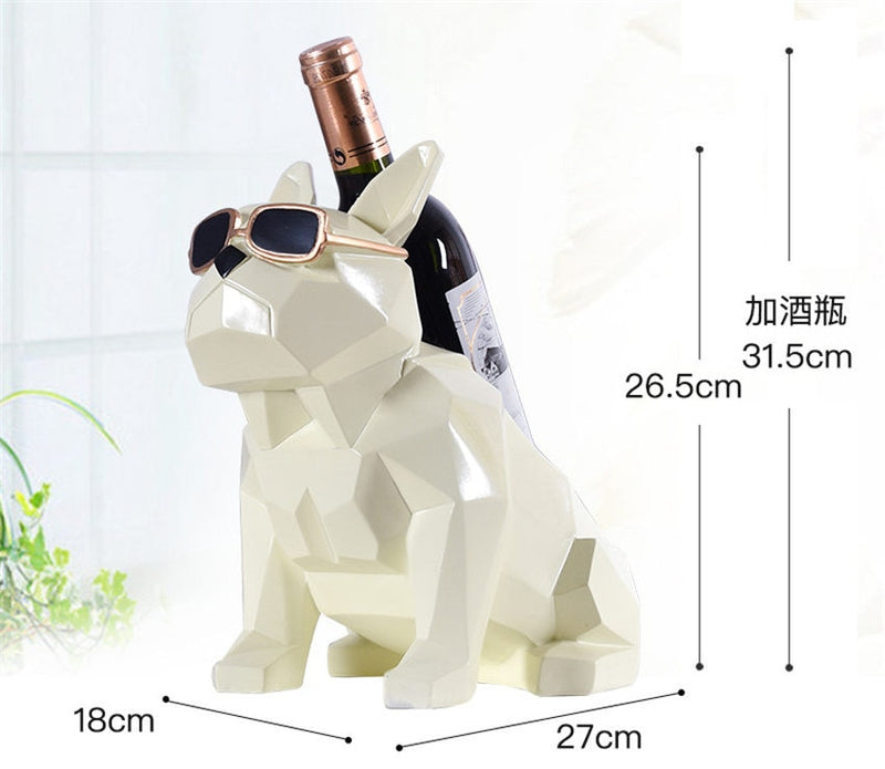 Modern simplicity french bulldog wine rack wine holder decorations home decorations  holder Creative home furnishings party gift