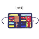 Juguetes Montessori para niños, tablero ocupado para bebés, hebilla de entrenamiento, tablero sensorial educativo esencial para niños pequeños, desarrollo de inteligencia