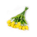10pcs Tulip Artificial Flower Branch PU Tulipas Flor Artificial Bouquet Real Touch Fake Flower for Wedding Home Table Decoration