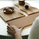 Water Ripple Bread Dessert Tray Cutting Chopping Board Creative Geometric Design Placement Plate Curved Surface Art Mold