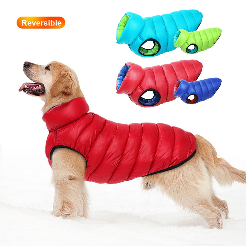 Large Dog Clothes Winter Warm Dog Coat Jacket Pet Clothing Waterproof Coats Pets Jacket Outfit For Medium Large Dogs Labrador