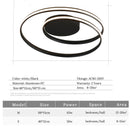 Modern Ceiling Lights For Living Room Bedroom Study Room dinning room White /black/gold color surface mounted Ceiling Lamp