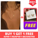 2021 Thin Snake Chain Necklace For Women Fashion Collar Gold Choker Necklaces Party Accessories Minimalist Jewelry