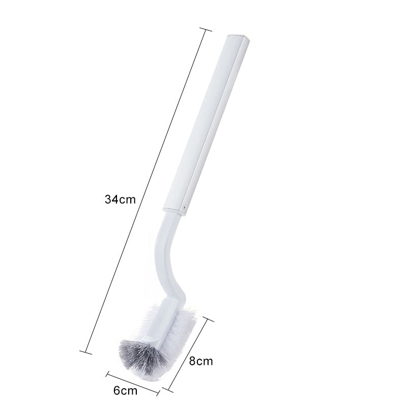 3 in 1 Narrow Trash Can with Toilet Brush Set Bathroom Plastic Waste Bin Kitchen Dustbin Garbage Storage Organizer Eco-friendly