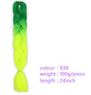 Black Star Hair Ombre Jumbo Extensiones de cabello trenzado Trenzas retorcidas de 24 pulgadas Fibra de cabello sintético para trenzado retorcido para mujeres