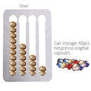 Metal Coffee Pods Holder Aluminum Mirro-Plating Stand Coffee Capsule Storage Rack Nespresso Coffee Capsulas Stand For Nespresso