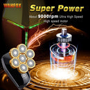 Afeitadora WOHFOX para hombres 7D independiente 7 cortador cabeza flotante impermeable maquinilla de afeitar eléctrica multifunción recortadora nueva