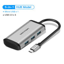 Vention USB C HUB Type C to USB 3.0 Dock Station USB C HDMI RJ45 4K for MacBook Pro Air Accessories Type C 3.1 Splitter USB HUB