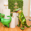 105pcs Dinosaur Balloons Garland Kit for Birthdays Baby Showers Decoration and comes with T Rex, Velociraptor, Brontosaurus