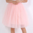 Quality 5 Layers Fashion Tulle Skirt Pleated TUTU Skirts Womens Lolita Petticoat Bridesmaids Midi Skirt Jupe Saias faldas