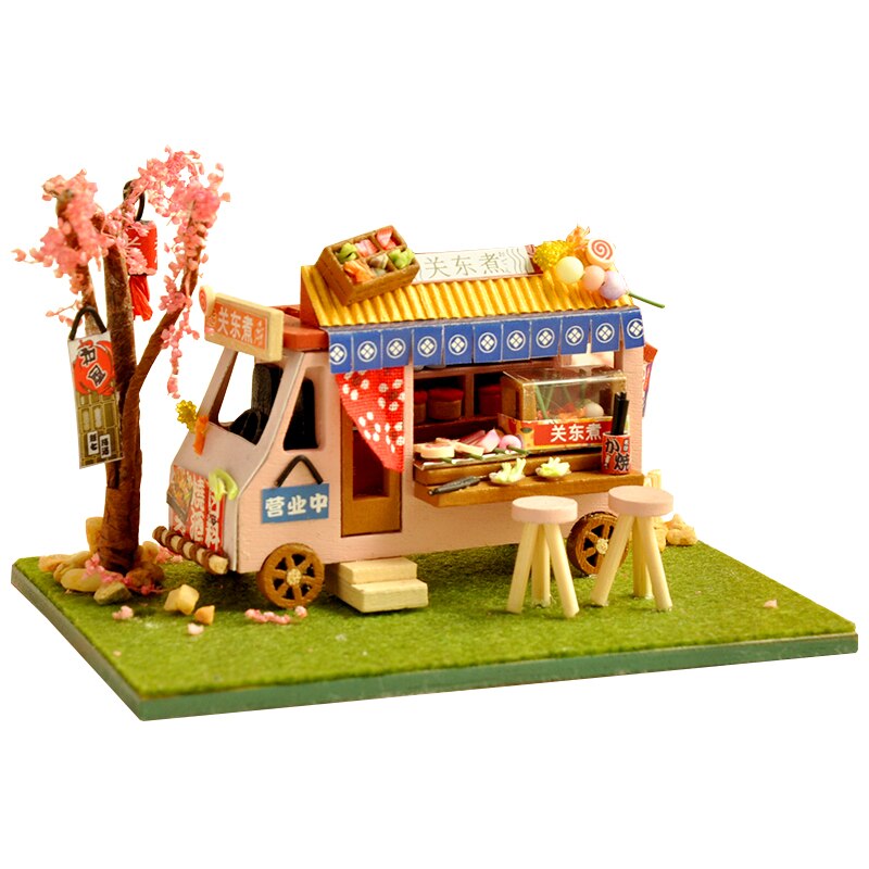 CUTEBEE diy Bücherecke Regaleinsatz Miniaturen Puppenhaus Holzmöbel 3D Puppenhaus Kit Spielzeug Geschenk für Mutter Freundin