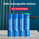 1.5V AAA USB rechargeable battery Lithium ion 1000mwh battery for Remote control wireless mouse + Cable High capacity