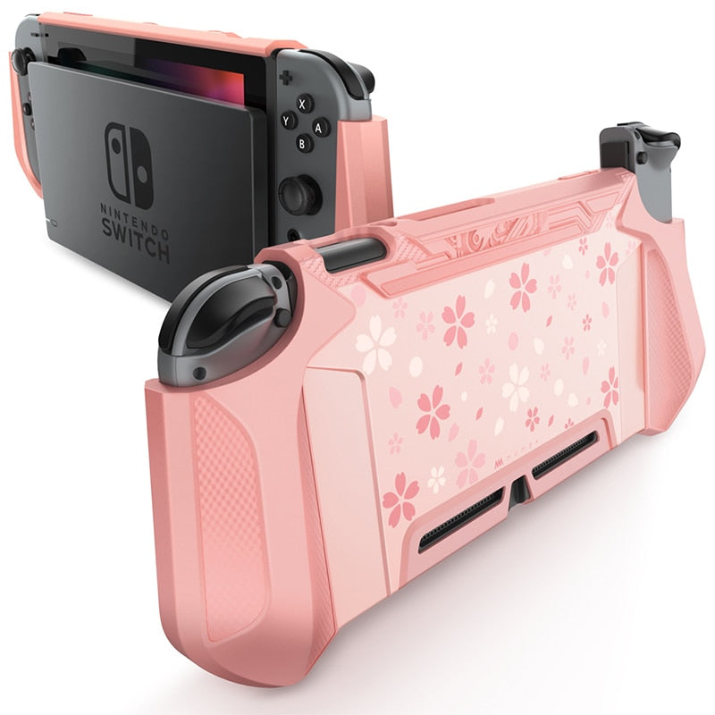 Für Nintendo Switch Case MUMBA Series Blade TPU Grip Schutzhülle Dockable Case Kompatibel mit Konsole &amp; Joy-Con Controller