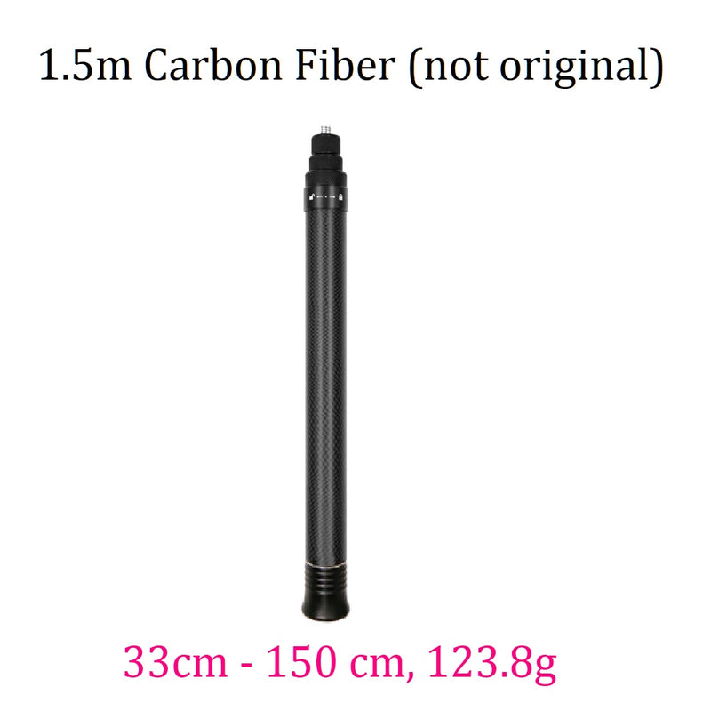 Insta360 X3 / ONE X2 Invisible Selfie Stick For GO 2 / ONE RS 70cm 1.2m Carbon Fiber Extension Rod Insta 360 ONE X 2 Accessory
