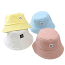2020 New Smile Face Labeled Children Bucket Hats All Matched Simple Style Caps Kids Bob Hat Summer Fashion Sun Hat