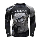 MMA T-Shirt Herren Rashguard Jiu Jitsu Bjj T-Shirt Langarm Fitness Muay Thai Boxsport Pullover Mma Rashguard Boxtrikot