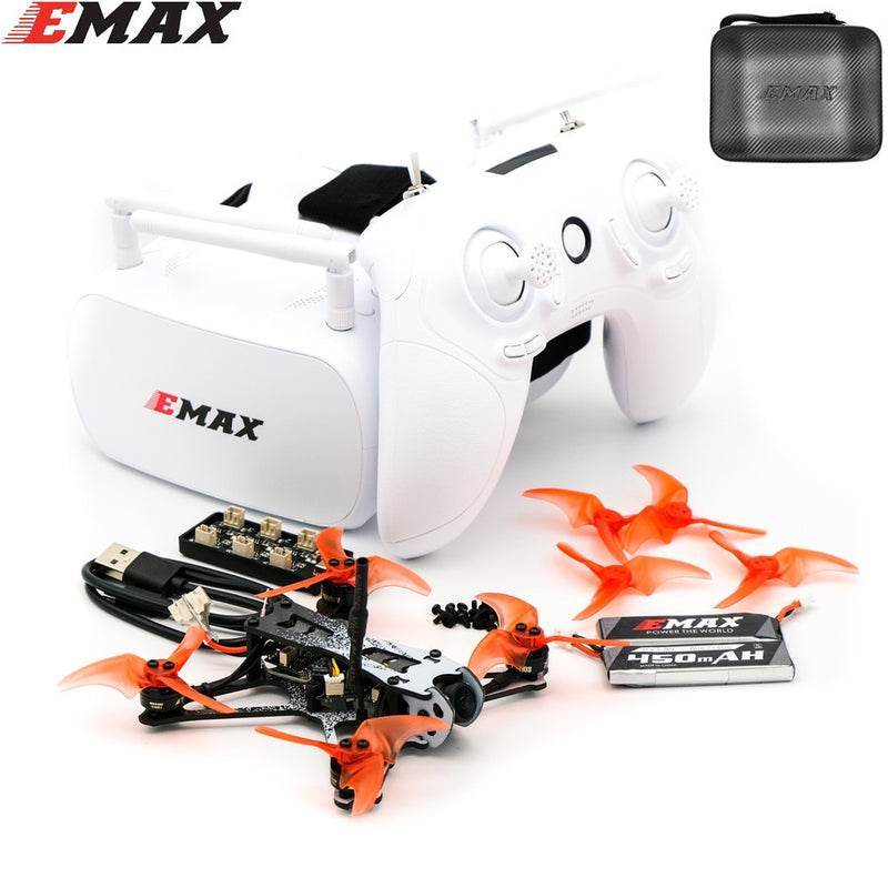 EMAX Tinyhawk II Freestyle 115mm 2.5 pulgadas F4 5A ESC FPV Racing RC Drone RTF / BNF Versión con control remoto / Fpv Goggle