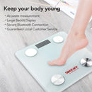 Sinocare Smart Body Fat Composition Scale Bathroom Scale Test 12 Body Date Mass BMI Health Weight Scale LED Display Bluetooth