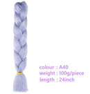 Black Star Hair Ombre Jumbo Extensiones de cabello trenzado Trenzas retorcidas de 24 pulgadas Fibra de cabello sintético para trenzado retorcido para mujeres