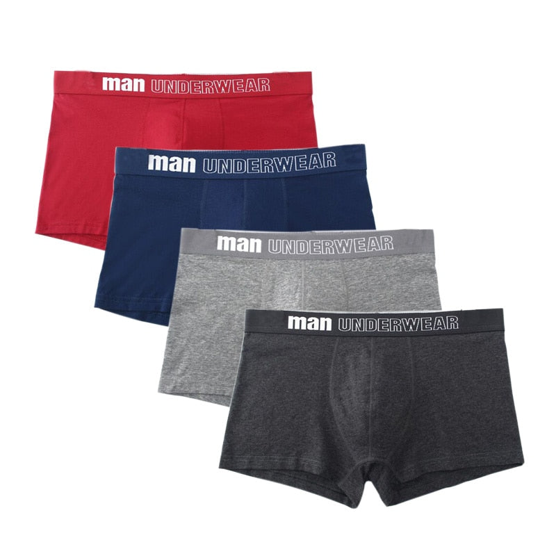 Männer Unterwäsche Boxer Baumwolle Mann Kurze Atmungsaktive Solide Herren Flexible Shorts Boxer Männliche Unterhose