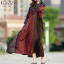 ZANZEA 2023 Fashion Summer Shirt Dress women's Spring Sundress Polka Dot Casual Tunic Vestidos Female Long Sleeve Robe