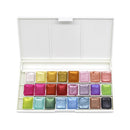 SeamiArt 12/24Color Glitter Water Color Acuarelas Metallic Gold Aquarela Pigment Paint Artist Painting Watercolors Art Supplies