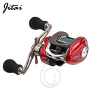JITAI Fishing Reel 8Kg Max Drag Have PE 4 Strands line 14+1BBs Left Right Hand Lure Bait Casting fishing Baitcasting reel