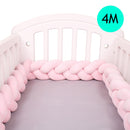 Protector De Parachoques De cama De bebé De 4M, cojín De almohada para cuna infantil, parachoques De nudo trenzado, parachoques De cuna, Tour De Lit, decoración De habitación De bebé Tresse