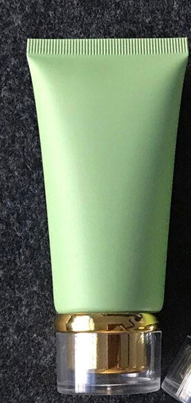 50 ml Frost Plastic Soft Bottle Matte Green 50 g Kosmetikcreme Gesichtsreiniger Behälter Zahnpasta Lotion Tube Kostenloser Versand