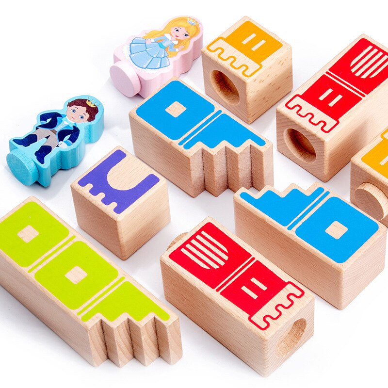 Montessori Holz Magic Box Spiel Kinder Lernspielzeug für Kinder Frühes Lernen 3D Holzbausteine ​​​​Geburtstagsgeschenke