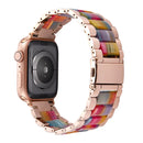 Resin Stainless Steel Strap Watchband for apple watch 5 band 44mm iwatch 42mm Series 5 4 3 2 Wrist Accessories loop 40m bracelet