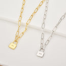 ANDYWEN 925 Plata de ley colgante con candado cadena larga horóscopo cadena 45cm cadenas largas Rock Punk moda joyería fina para mujer