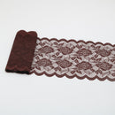 Cinta de encaje elástica de 2 yardas, adorno de flores, bordado de 150MM de ancho, adornos de tela de encaje africano para vestido de boda, manualidades de costura Diy