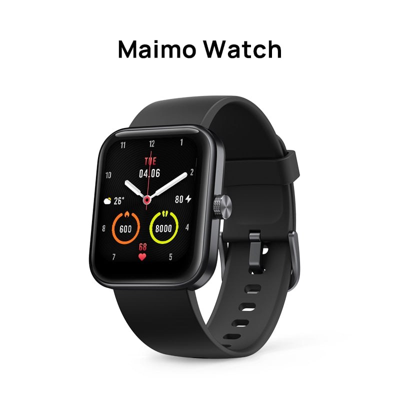 Global Version 70mai Maimo Watch Blood Oxygen Heart Rate 1.69&quot; 5ATM Waterproof For Xiaomi Smartwatch Mi Band Women Men&