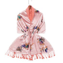 Silk digital printed  double-sided brushed shawl