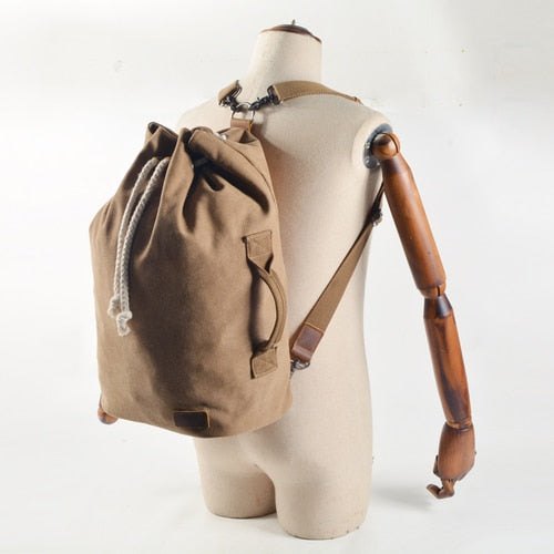 American Canvas Rucksack Umhängetasche Yuan Tong Bao Vintage Taschen Sport Sporttasche Reiserucksack Bucket Bag Men