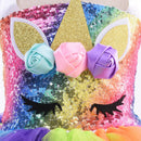 Rainbow Sequin Unicorn Kids Dress Up Costumes Princess Girl Dress Party Costume Halloween Flower Girls Dresses for Weddings Knee