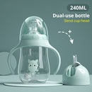 Baby bottles Drinking Cup Feeding Bottle Wide-Caliber Multifunctional   Drinking Milk Drinking Water Dual-use Bottle BPA Free